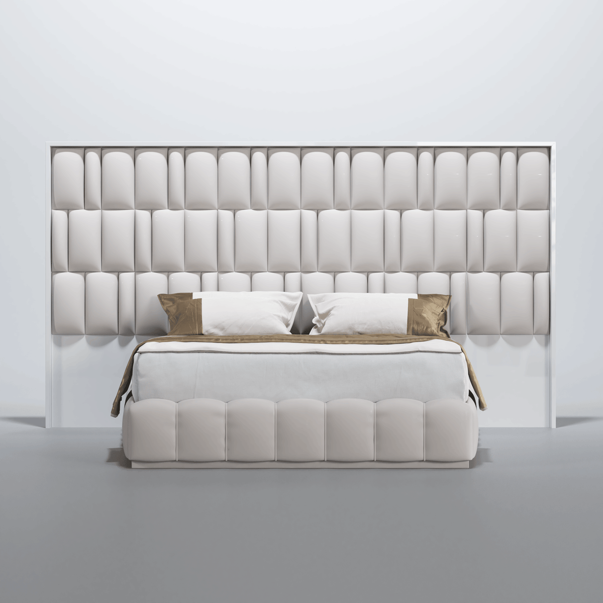 Wave White Double Dresser Mirror from ESF Furniture - Luna Furniture