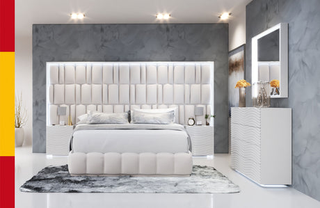 Wave White Nightstand Left from ESF Furniture - Luna Furniture