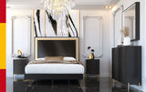 Wave Dark Gray Double Dresser Mirror from ESF Furniture - Luna Furniture