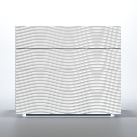 Wave Single Dresser White from ESF Furniture - Luna Furniture