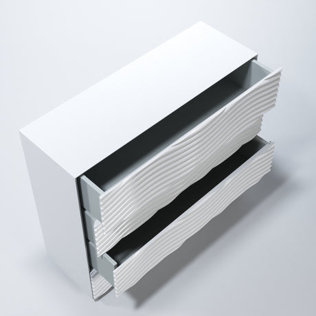 Wave Single Dresser White from ESF Furniture - Luna Furniture