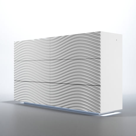Wave Single Dresser White from ESF Furniture - Luna Furniture