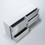 Wave Single Dresser White from ESF Furniture - Luna Furniture