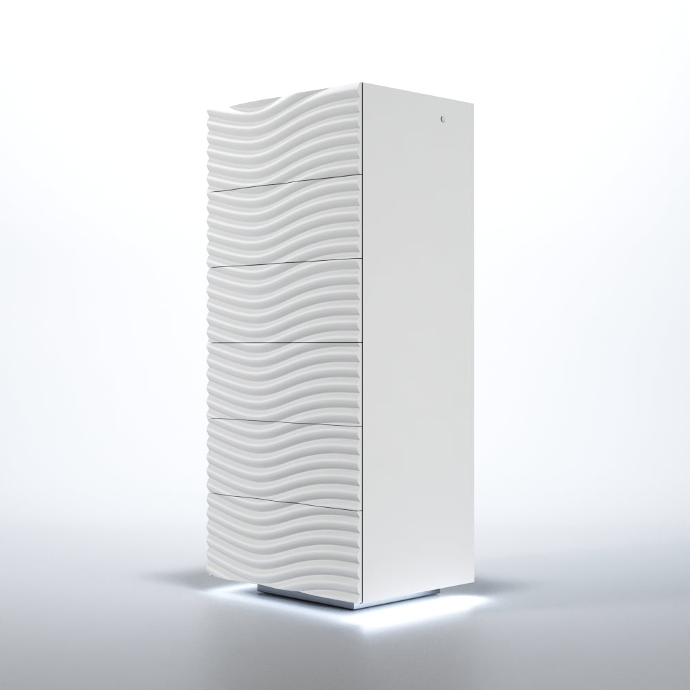 Wave Single Dresser White from ESF Furniture - Luna Furniture