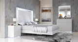 Wave Queen size Bed w/ Light + Slats Frame Set from ESF Furniture - Luna Furniture