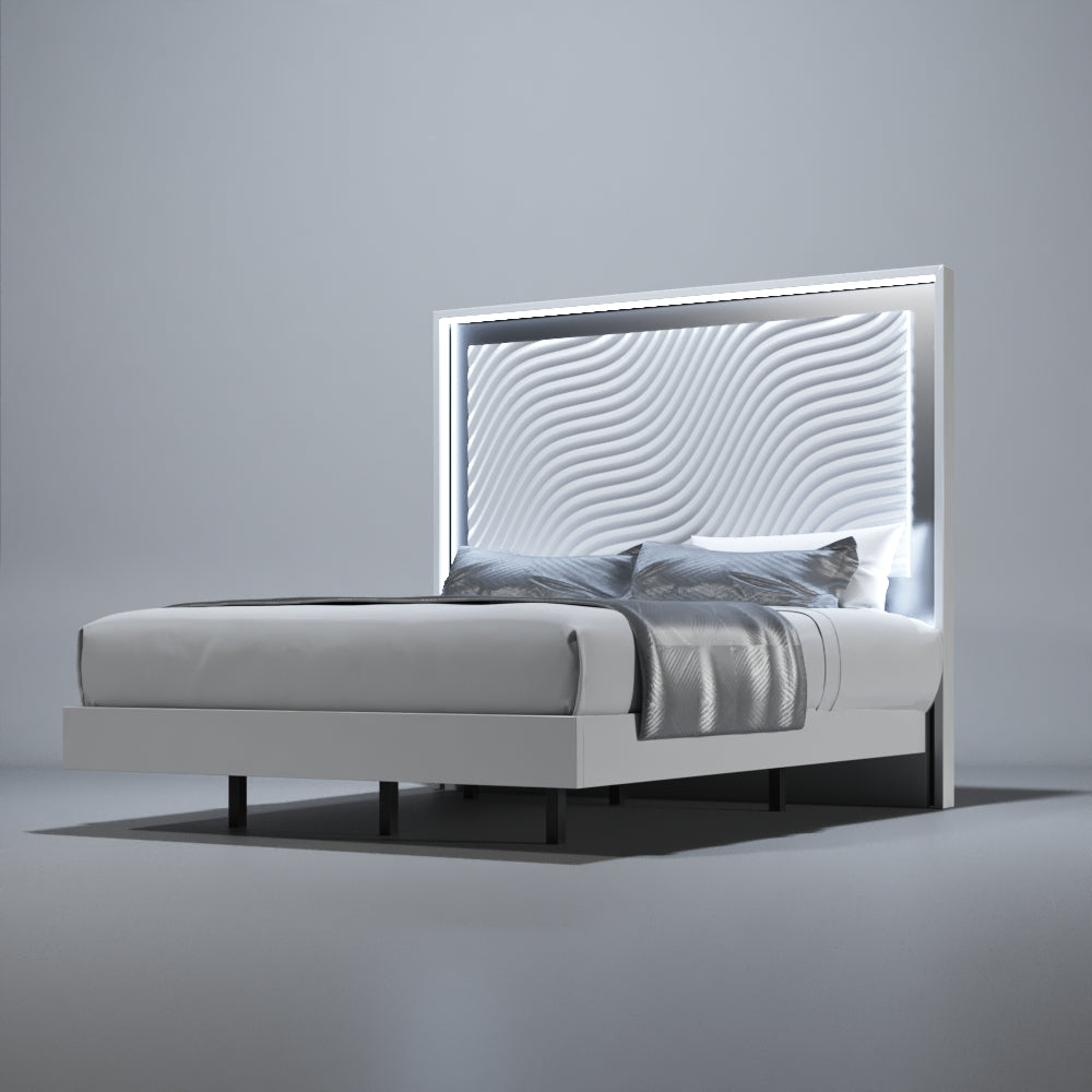Wave Single Dresser White from ESF Furniture - Luna Furniture