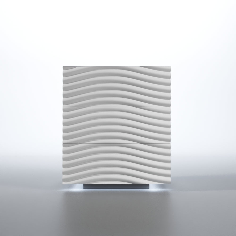 Wave Single Dresser White from ESF Furniture - Luna Furniture