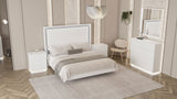 Wave Queen size Bed w/ Light + Slats Frame Set from ESF Furniture - Luna Furniture