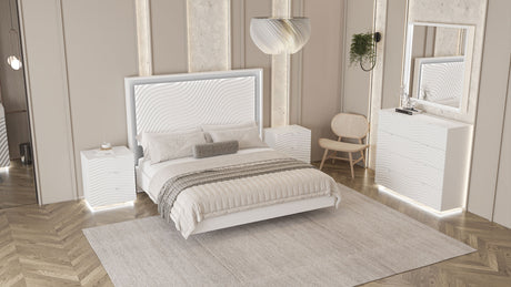 Wave Single Dresser White from ESF Furniture - Luna Furniture