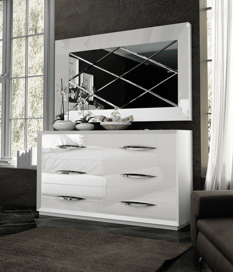 Carmen White Double Dresser from ESF Furniture - Luna Furniture