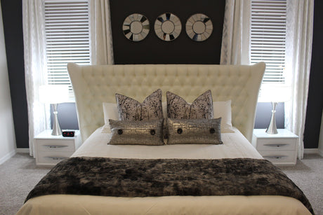 Carmen White Mirror for Single Dresser from ESF Furniture - Luna Furniture