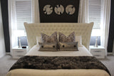 Carmen White Low Nightstand from ESF Furniture - Luna Furniture