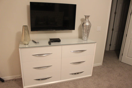 Carmen White Single Dresser from ESF Furniture - Luna Furniture
