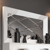 Carmen White Low Nightstand from ESF Furniture - Luna Furniture