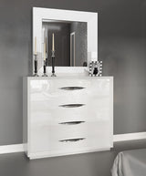 Carmen White Mirror for Single Dresser from ESF Furniture - Luna Furniture