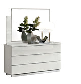 Carmen White KS Bed + Slats Frame Set from ESF Furniture - Luna Furniture