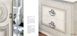 Aida White w/Silver Nightstand from ESF Furniture - Luna Furniture
