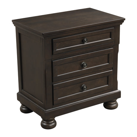 Begonia Grayish Brown 5-Piece Bedroom Set (Queen Bed, Nightstand, Dresser, Mirror, Chest) from Homelegance - Luna Furniture