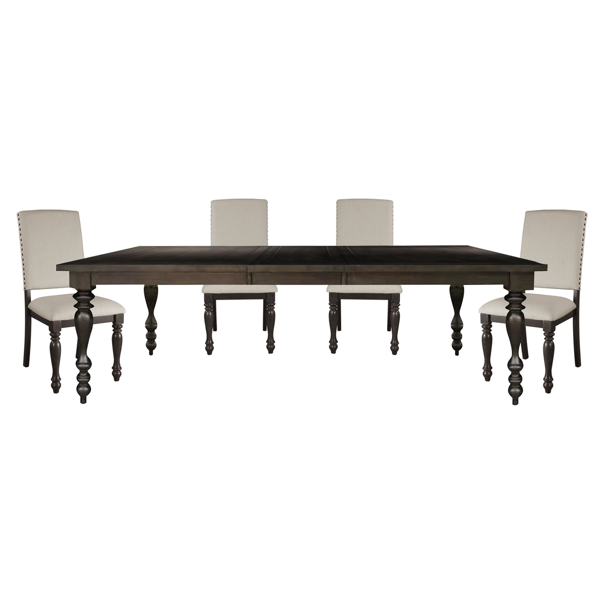 Begonia Grayish Brown 5-Piece Extendable Dining Set from Homelegance - Luna Furniture