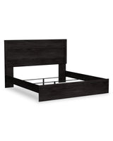 Belachime King Panel Bed with Dresser in Charcoal from Ashley - Luna Furniture