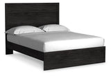 Belachime Queen Panel Bed with Dresser and 2 Nightstands in Charcoal from Ashley - Luna Furniture