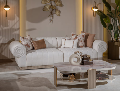 Belegrande Cream 4-Seat Sofa from Luna Luxury - Luna Furniture