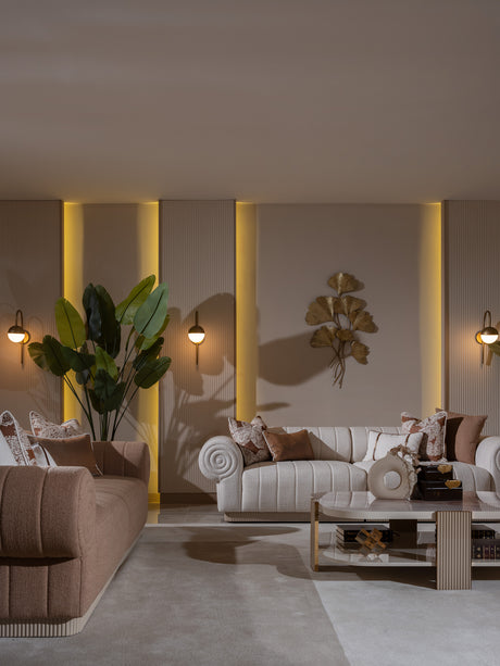 Belegrande Cream 4-Seat Sofa from Luna Luxury - Luna Furniture