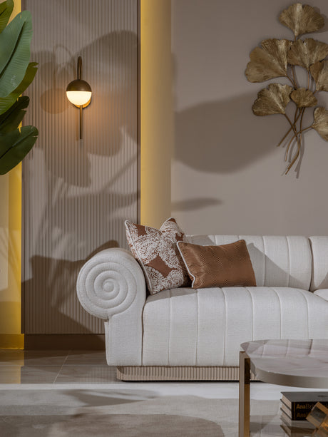 Belegrande Cream 4-Seat Sofa from Luna Luxury - Luna Furniture