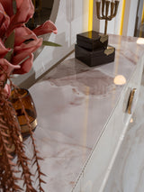 Belegrande Cream and Ecru Dining Set from Luna Luxury - Luna Furniture