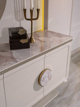 Belegrande Cream and Ecru Dining Set from Luna Luxury - Luna Furniture