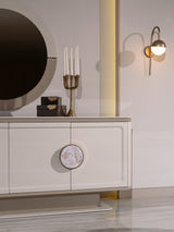 Belegrande Cream and Ecru Dining Set from Luna Luxury - Luna Furniture