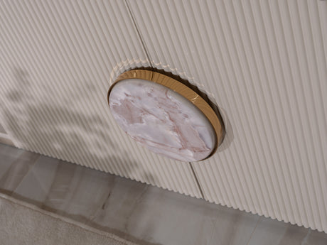 Belegrande Warm Brown and Cream Living Room Set from Luna Luxury - Luna Furniture