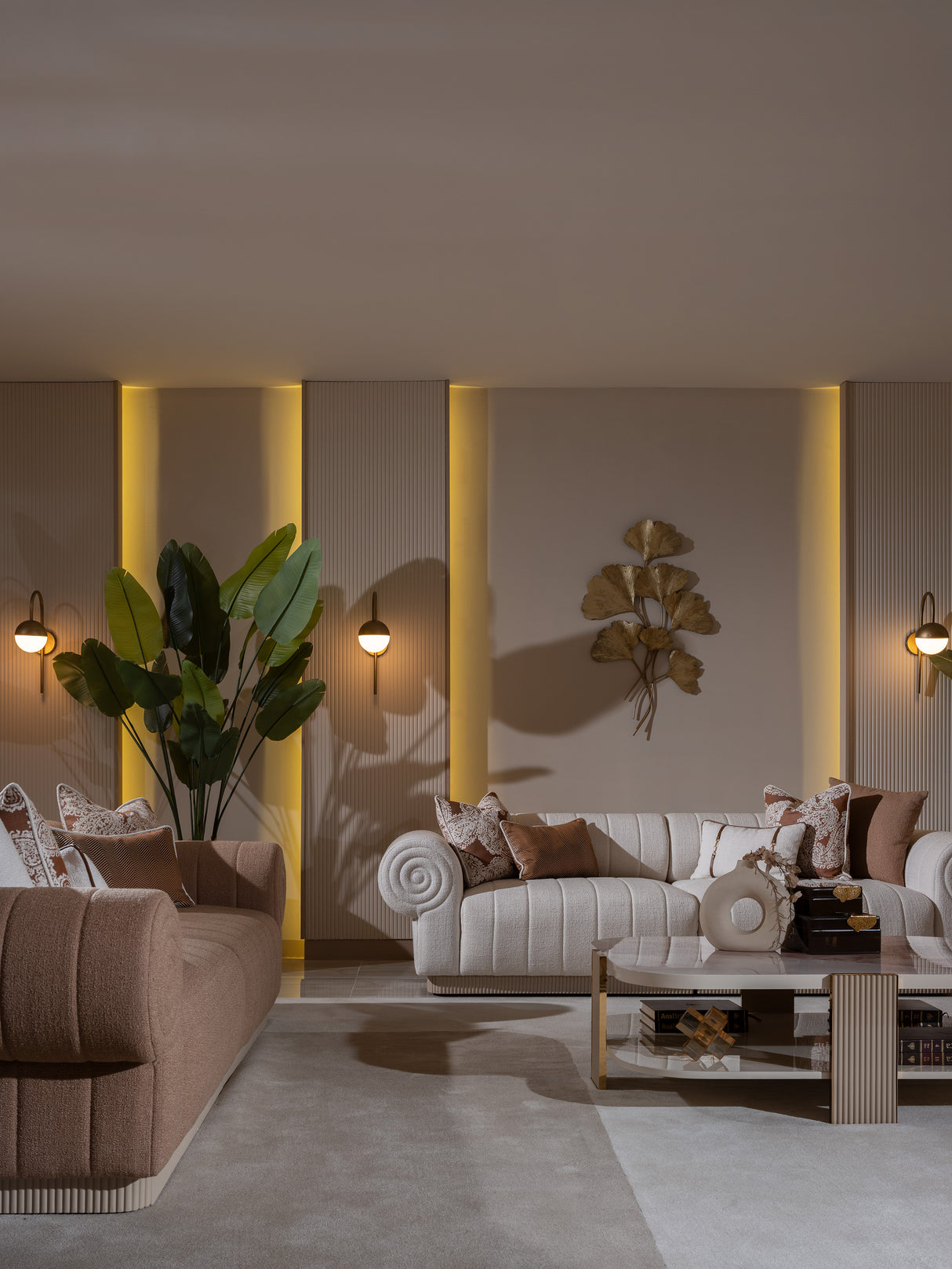 Belegrande Cream 4-Seat Sofa from Luna Luxury - Luna Furniture