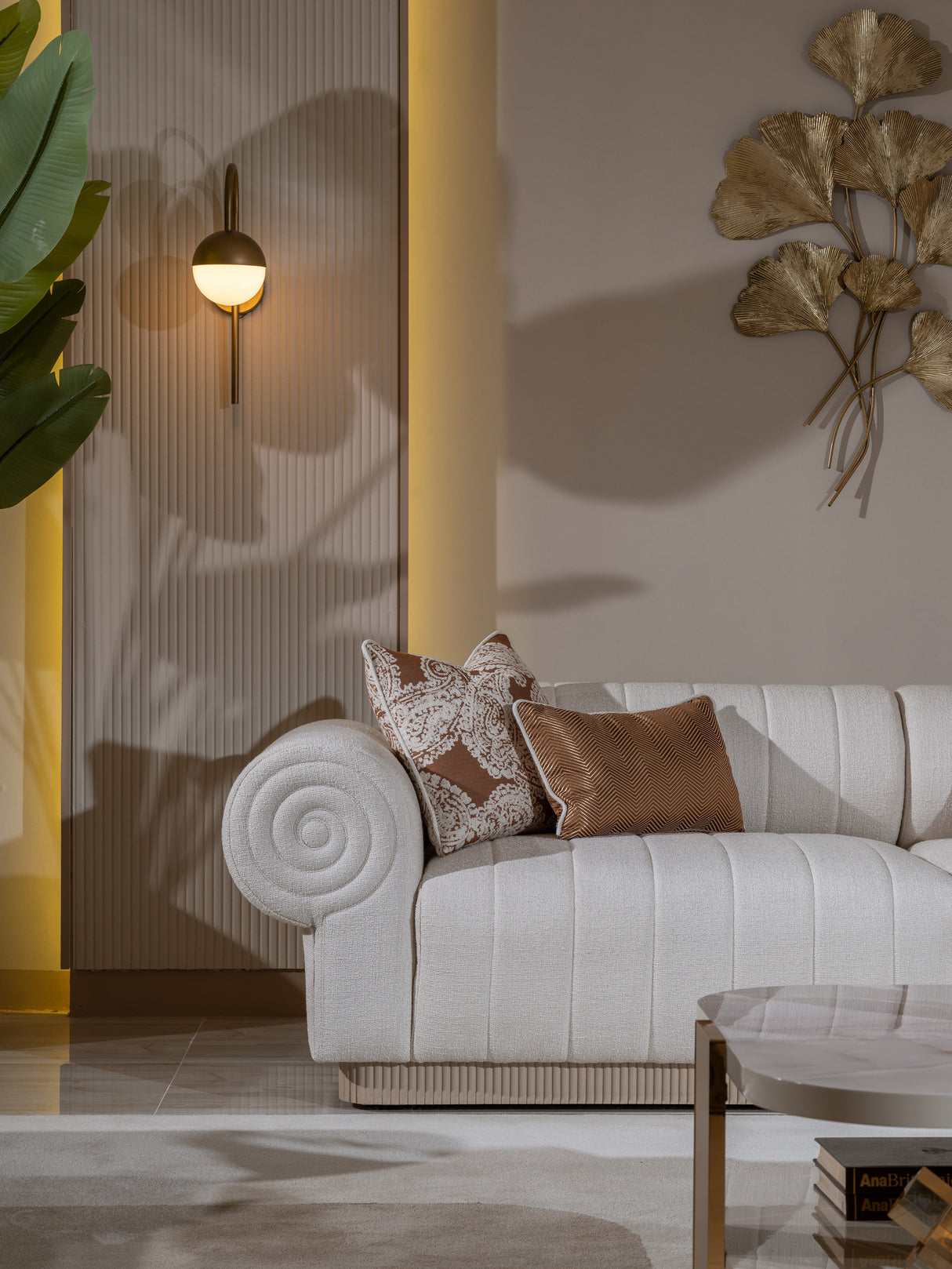 Belegrande Cream 4-Seat Sofa from Luna Luxury - Luna Furniture