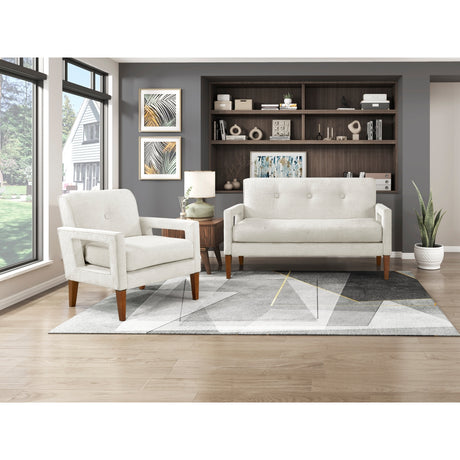 Belfort Beige Accent Chair from Homelegance - Luna Furniture