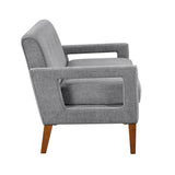 Belfort Gray Loveseat from Homelegance - Luna Furniture