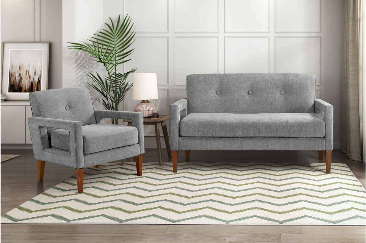 Belfort Gray Accent Chair from Homelegance - Luna Furniture