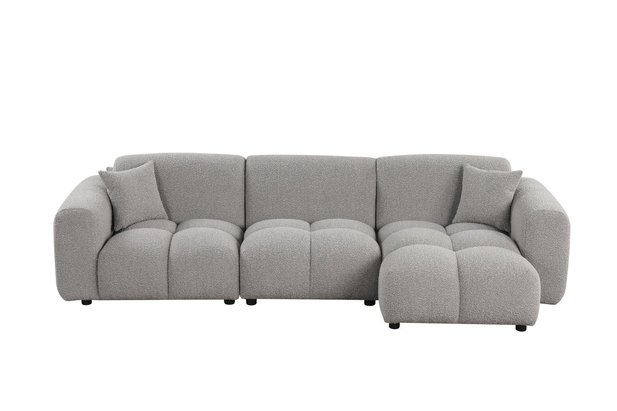 Bella Gray Sectional from Happy Homes - Luna Furniture