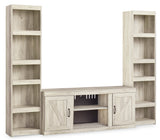 Bellaby Whitewash 3-Piece Entertainment Center from Ashley - Luna Furniture