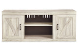 Bellaby Whitewash 4-Piece Entertainment Center from Ashley - Luna Furniture