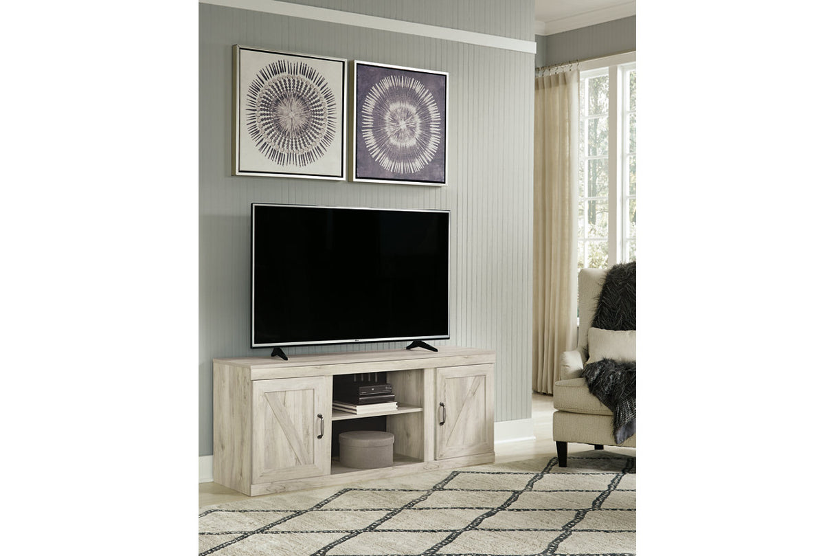 Bellaby Whitewash 4-Piece Entertainment Center from Ashley - Luna Furniture