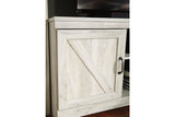Bellaby Whitewash 4-Piece Entertainment Center with Electric Fireplace from Ashley - Luna Furniture