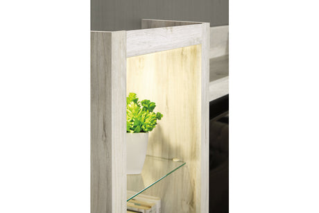 Bellaby Whitewash 4-Piece Entertainment Center with Electric Fireplace from Ashley - Luna Furniture