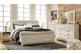 Bellaby Whitewash King Panel Bed from Ashley - Luna Furniture