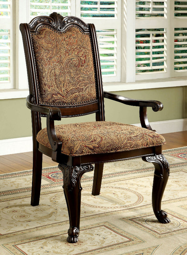 Bellagio Brown Cherry/Brown Arm Chair