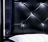 Bellanova Black LED Queen Bed from Furniture of America - Luna Furniture