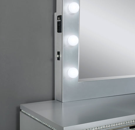 Belleterre Silver Mirror (Mirror Only) from Furniture of America - Luna Furniture