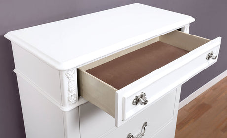 Belva White Chest from Furniture of America - Luna Furniture