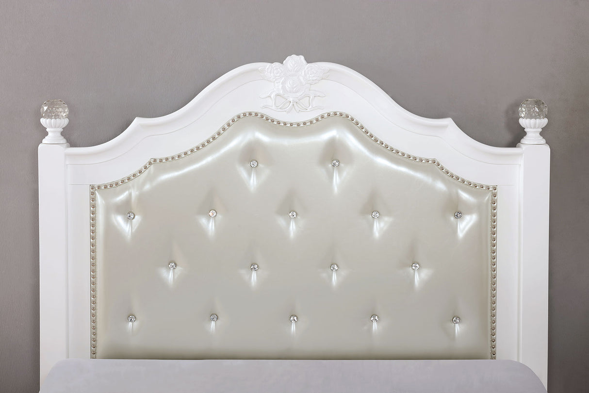 Belva White Full Bed from Furniture of America - Luna Furniture