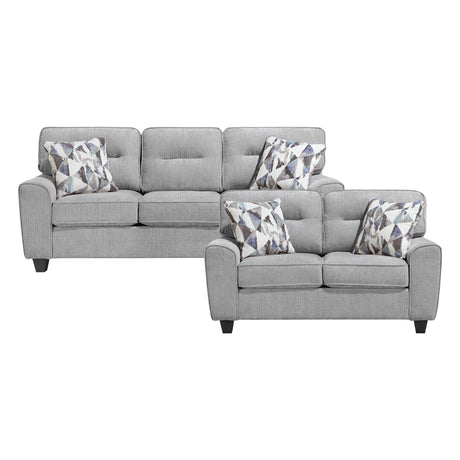 Bennett Gray Sofa and Loveseat from Homelegance - Luna Furniture